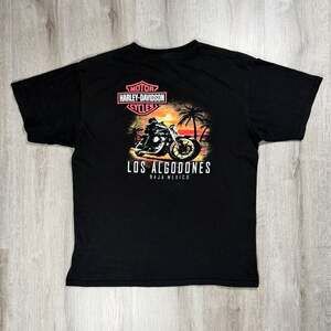 Mens Vintage Harley-Davidson Mexico Motorcycle Graphic T-Shirt Large